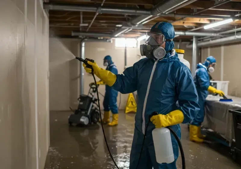 Basement Sanitization and Antimicrobial Treatment process in Okmulgee County, OK